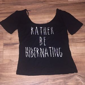 Holographic Letter Crop Top